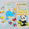 Puzzle de Madera 3D Animales Infantil 9 Piezas con Diseño de Dibujos Animados