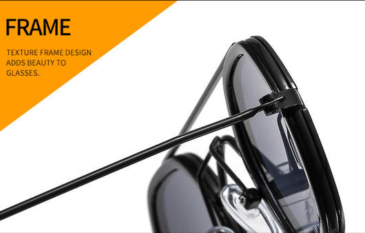 Green hexagonal frame sunglasses with blue to peach gradient lenses and gold-tone double bridge and temples. - Image 14