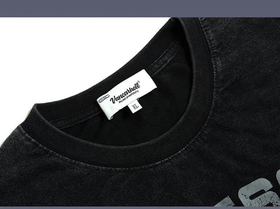 Suéter Holgado Retro Unisex con Estampado Calavera y Amor Desgastado - Image 14