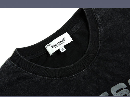 Suéter Holgado Retro Unisex con Estampado Calavera y Amor Desgastado - Image 14