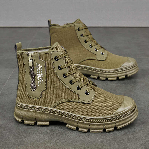Botas de Trabajo Impermeables con Cierre Lateral para Hombre