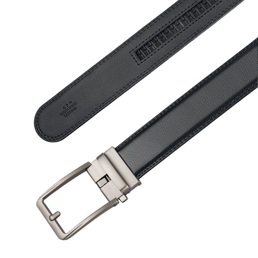 Cinturón Ejecutivo de Cuero Doble Capa con Hebilla Automática Resistente a Perforaciones - Image 22