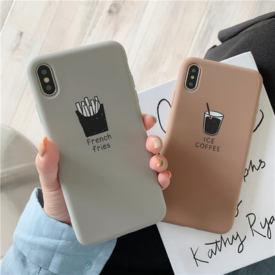 Funda de Teléfono Mate Suave Diseño Pareja Enamorada