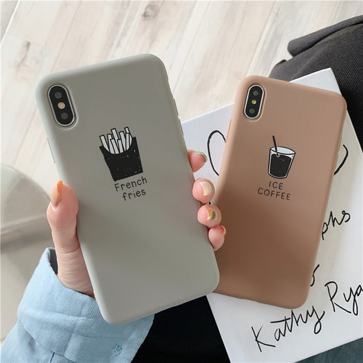 Funda de Teléfono Mate Suave Diseño Pareja Enamorada