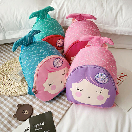 Mochila Infantil Sirena con Cierre de Seguridad para Niñas - Image 3