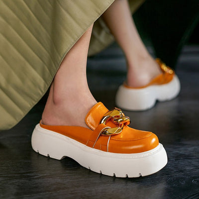 Sandalias de Cuero para Mujer con Hebillas Metálicas - Image 5