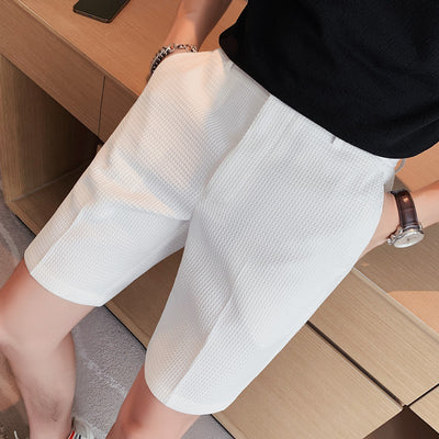 Shorts Casuales para Hombre Tela Waffle Corte Slim - Image 10