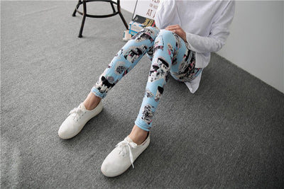 Leggings Elásticos Milk Silk con Diseño Graffiti y Pintura de Tinta Primavera - Image 7