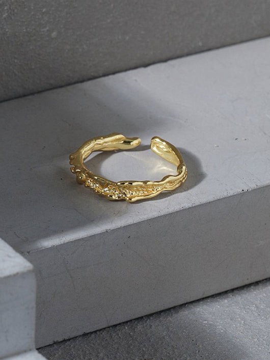 Anillo de Plata Esterlina Texturizado Delgado para Mujer