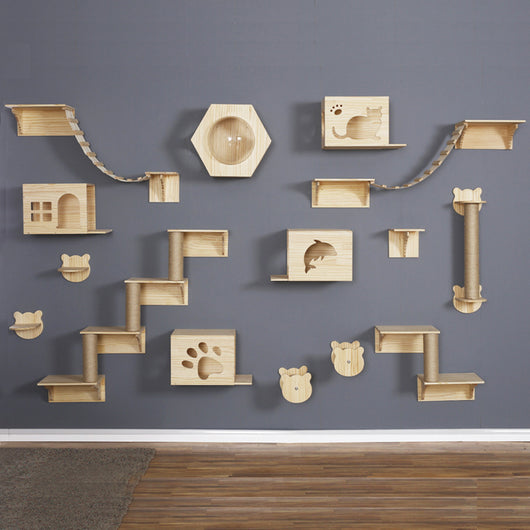 Árbol Rascador para Gatos de Madera Maciza - Image 2