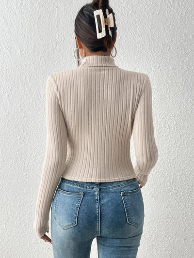 Blusa Elegante Slim Fit Estilo Maduro para Mujer - Otoño Invierno - Image 9