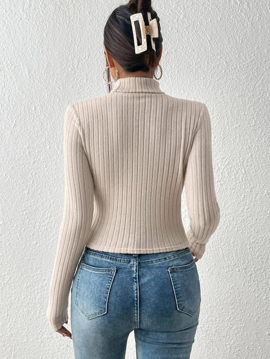 Blusa Elegante Slim Fit Estilo Maduro para Mujer - Otoño Invierno - Image 9