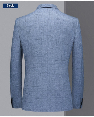 Blazer Ejecutivo de Color Sólido para Hombre - Image 19