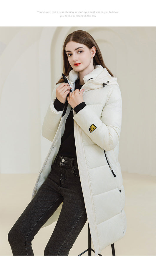 Abrigo Largo de Invierno con Capucha y Bolsillos - Chaqueta de Algodón para Mujer - Image 17