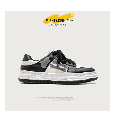 Tenis Plataforma Retro Bone Reflectante para Hombre - Image 9