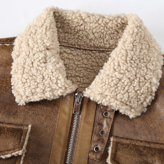 Chaqueta Retro Casual para Hombre Talla Grande con Solapa de Terciopelo - Image 14
