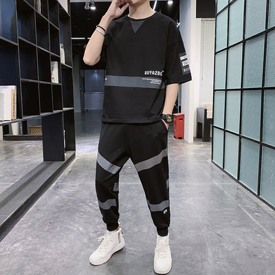 Conjunto Deportivo Juvenil de Dos Piezas con Camiseta Holgada de Manga Corta - Image 9
