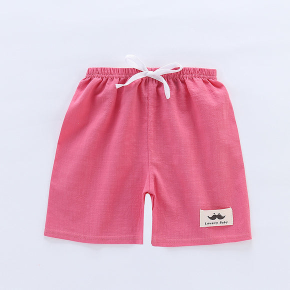 Pantalones Cortos de Algodón Slub para Niños - Ideales para Verano y Playa