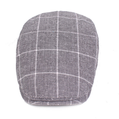 Gorra de Cuadros Estilo College en Algodón para Hombre - Image 7