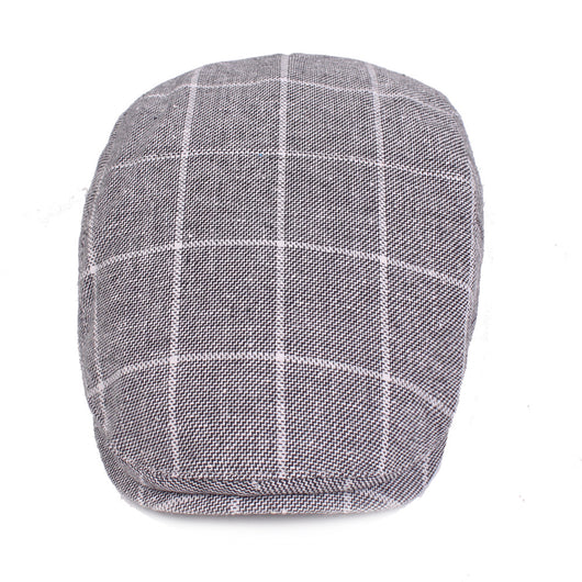 Gorra de Cuadros Estilo College en Algodón para Hombre - Image 7