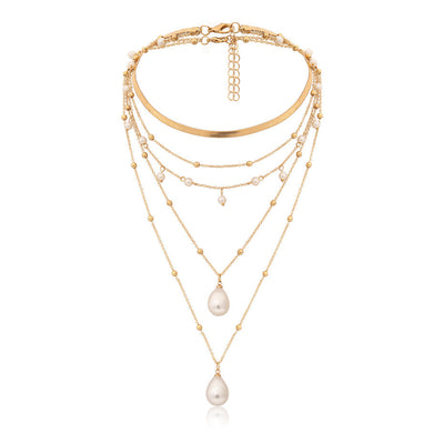 Collar de Novia con Perlas y Borlas Multicapa - Image 6