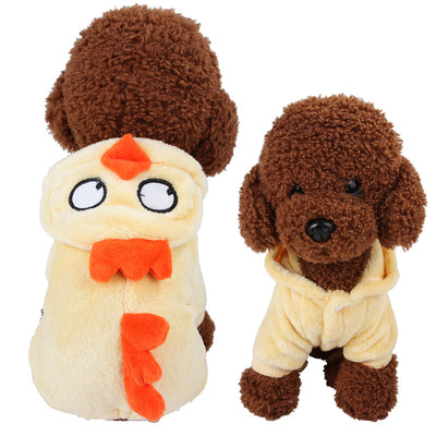 Ropa para Perros Terciopelo Coral con Diseño de Alce y Vaca - Image 18