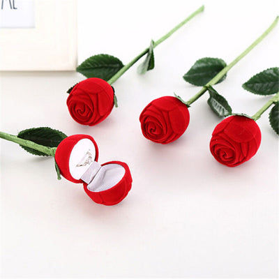 Anillo Rosa Roja Romántico en Caja de Regalo para Aniversario, Boda y Propuesta - Image 6