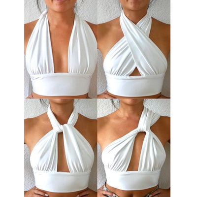 Blusa Escotada sin Espalda para Mujer - Top Versátil Ajustable - Image 2