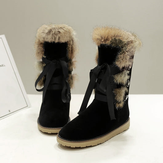 Botines de Tobillo con Piel de Conejo Real - Image 2