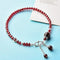 Korean Version of Simple Student Mori Personality Girlfriend Red Crystal Anklet Red