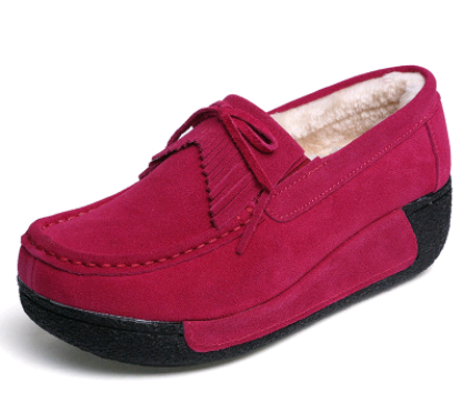 Zapatos Casuales de Cuero con Cordones y Suela Gruesa para Mujer - Image 40