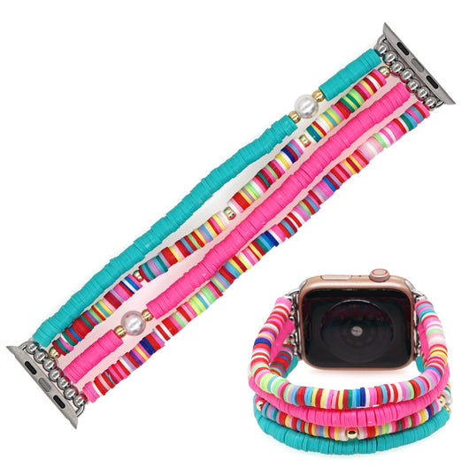 Correa de Reloj Artesanal en Cerámica Suave - Diseño Multicolor Negro - Image 8