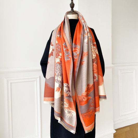 Bufanda de Oficina Invierno Cashmere Shanshui Huanyu - Calidez Profesional - Image 14