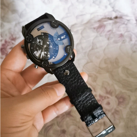Reloj de Cuarzo Estilo Militar Coreano con Dial Grande - Unisex Retro - Image 7