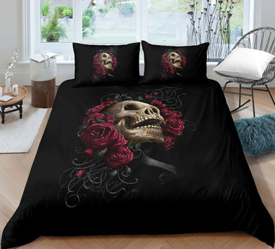 Juego de Cama Estampado 3D Calavera - Funda Nórdica, Sábana y Fundas de Almohada - Image 16