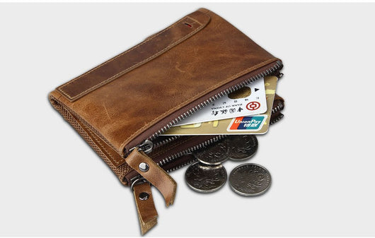 Cartera Corta para Hombre en Cuero Anti-Robo con Protección RFID - Image 6