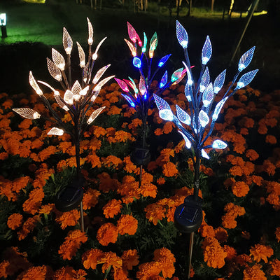 Luz Solar Decorativa Rama de Hojas para Jardín y Césped - Image 12