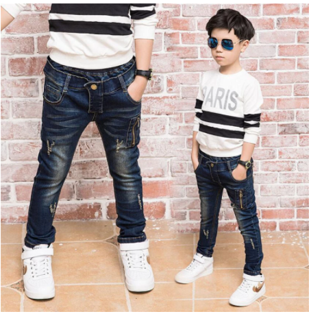Pantalones Jeans Holgados Estilo Coreano para Niños - Image 5