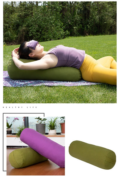 Almohada Cilíndrica de Yoga Suave y Removible - Soporte Cómodo para Descanso - Image 8