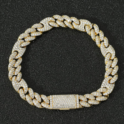 Pulsera Cubana Hip Hop con Circonitas Incrustadas para Hombre y Mujer - Image 6