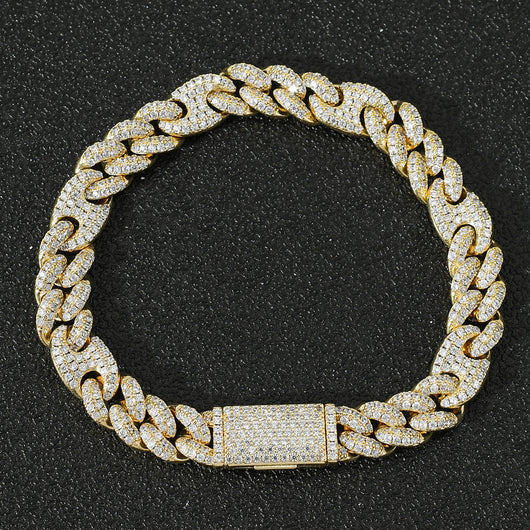 Pulsera Cubana Hip Hop con Circonitas Incrustadas para Hombre y Mujer - Image 6