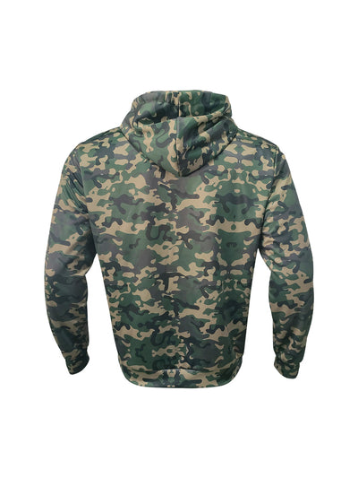 Sudadera Cardigan Camuflado con Capucha para Hombre - Image 11