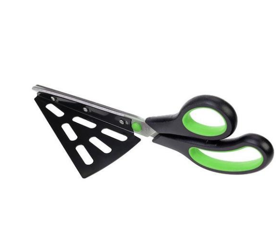 Tijeras para Pizza Multiuso de Acero Inoxidable con Pala Integrada