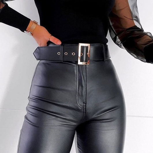 Pantalones de Cuero Sintético PU - Image 3