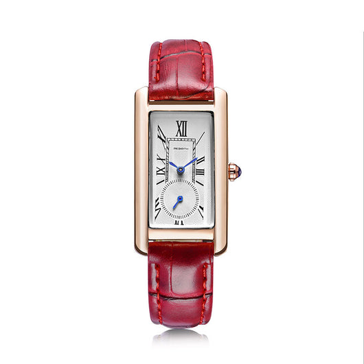 Reloj de Pulsera Cuadrado Impermeable para Mujer con Escala Romana y Correa de Moda - Image 15