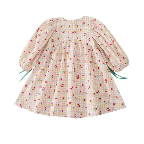 Vestido Infantil Floral Elegante para Niña - Image 4