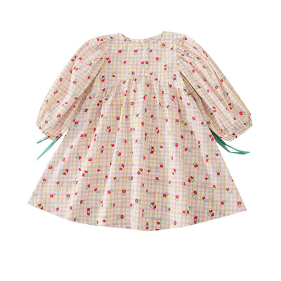 Vestido Infantil Floral Elegante para Niña - Image 4