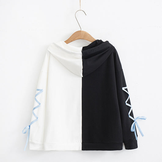 Sudadera con Capucha de Contraste Amplia y Versátil - Image 27