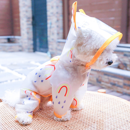 Impermeable Transparente Arcoíris para Perros - Image 18