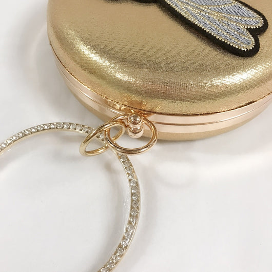 Cartera de Fiesta con Abalorios y Bordado de Abeja - Image 21